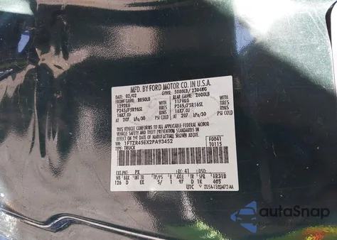 2002 Ford Ranger Edge/Xlt из США, поврежденный, VIN 1FTZR45EX2PA93452